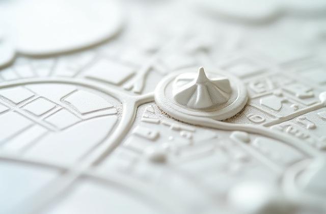 古都京都の地図の詳細が描かれた磁器タイル